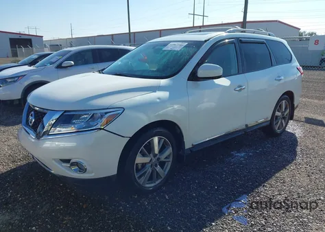 2016 Nissan Pathfinder Platinum из США, поврежденный, VIN 5N1AR2MN3GC603640